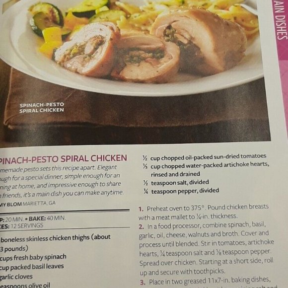 Taste of Home New Church Supper Cookbook Collection of Recipes for Get Togethers - Picture 6 of 11